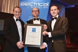 Andy and Gary Accepting Contractor of The Year Electrical Award